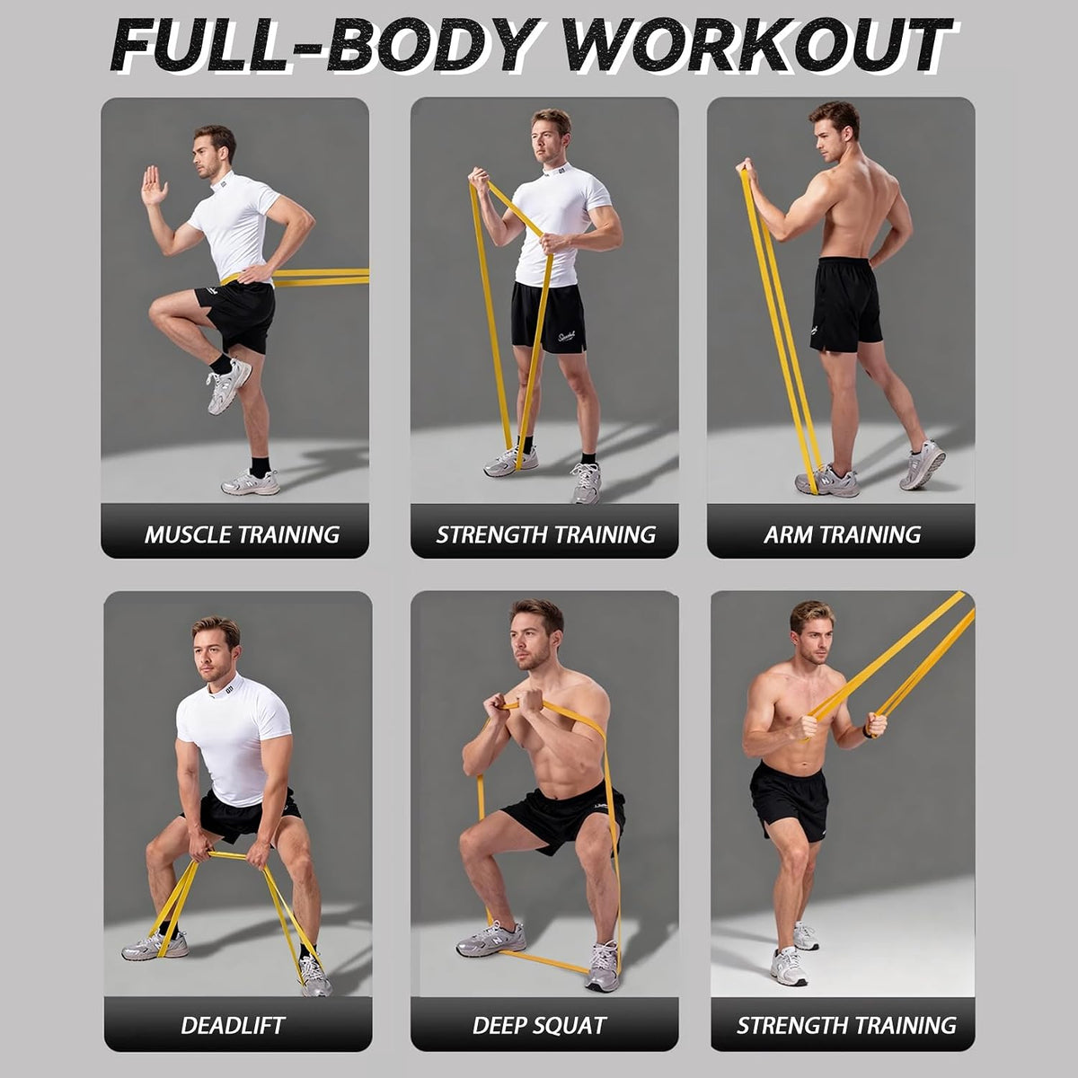 Resistance Bands, 5 Pack Pull-Up Bands, Fabric Resistance Bands for Legs, Workout Bands, Exercise Bands Set for Fitness, Working Out, Body Stretching, Physical Therapy