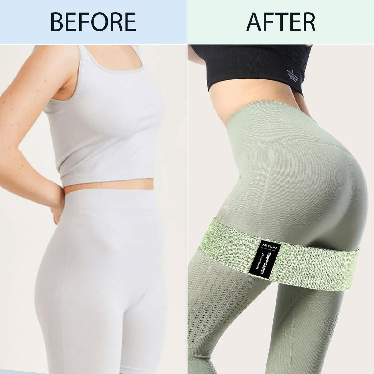 9 PCS Fabric Resistance Bands Set for Working Out