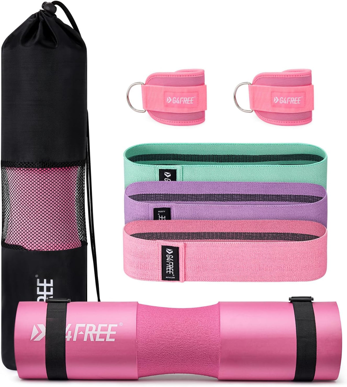 7/9Pcs Barbell Pad Set for Squat, Hip Thrusts, Lunges, Leg Day