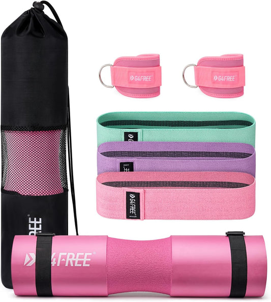 7/9Pcs Barbell Pad Set for Squat, Hip Thrusts, Lunges, Leg Day