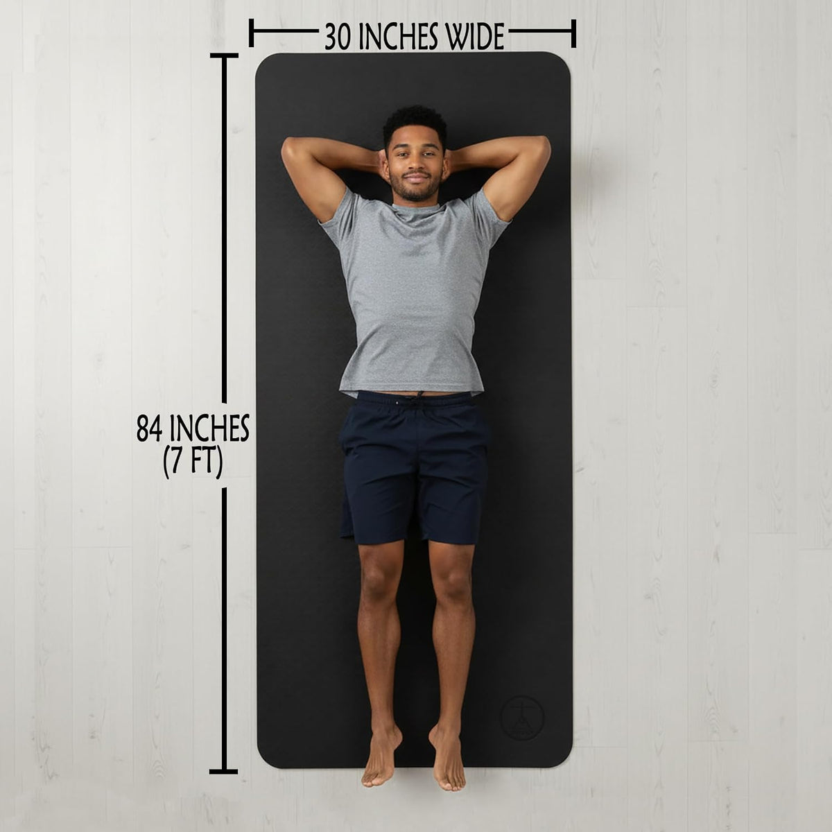 Extra Large Yoga Mat 84" Extra Wide Non Slip Thick Exercise Mat