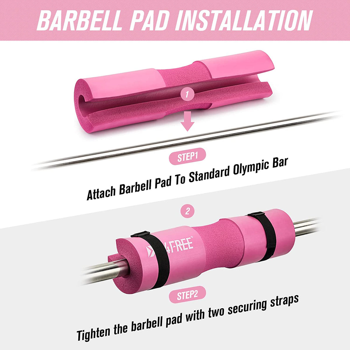 7/9Pcs Barbell Pad Set for Squat, Hip Thrusts, Lunges, Leg Day