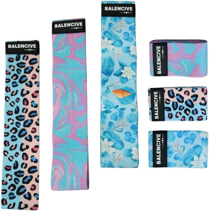 Fabric Resistance Bands Set of 3 for Hip, ARM, Glutes, Core