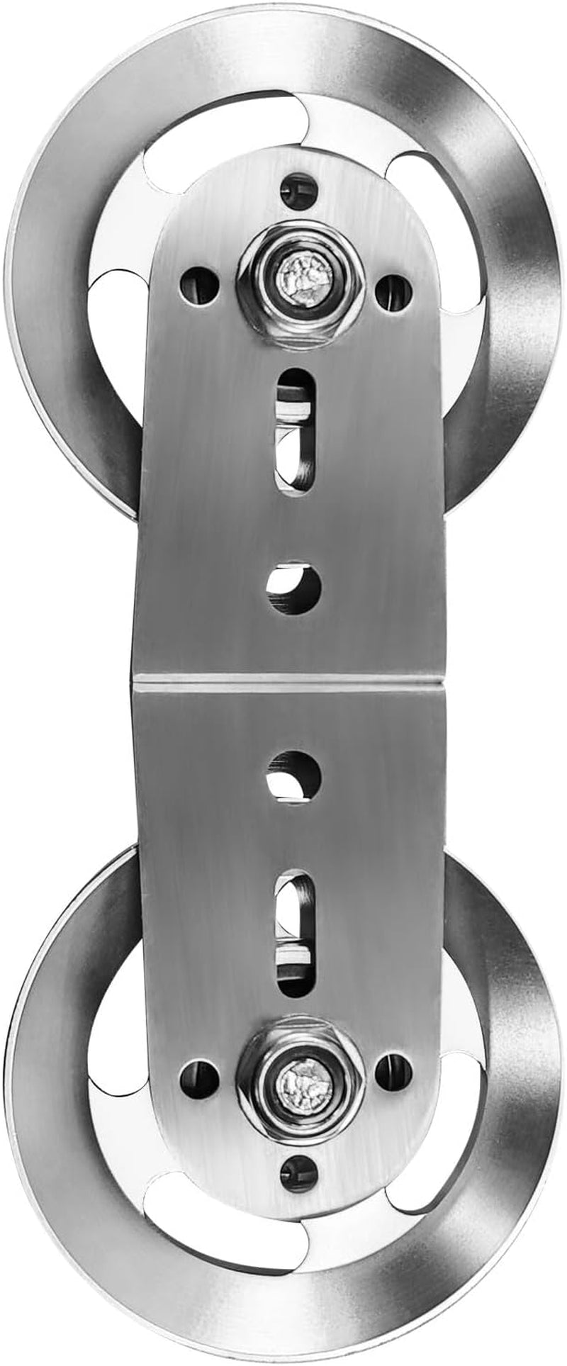 Swivel Dual Pulleys 360° Rotation Roller Double Pulley Wheel for DIY Home Gym Cable Machines Silent Bearing Swivel Groove Wheel Pull down Attachment Weight Lifting