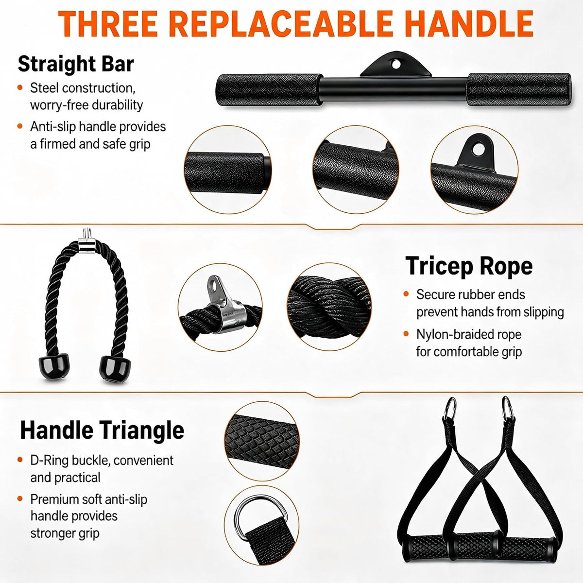 Cable Pulley System for Home Gym, 350LBS LAT Pulldown Attachment