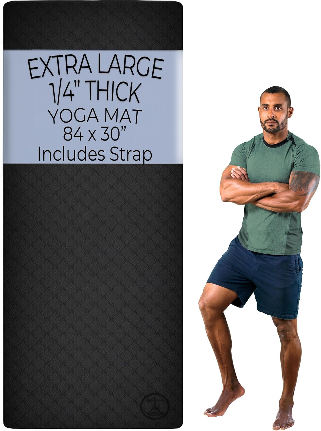 Extra Large Yoga Mat 84" Extra Wide Non Slip Thick Exercise Mat